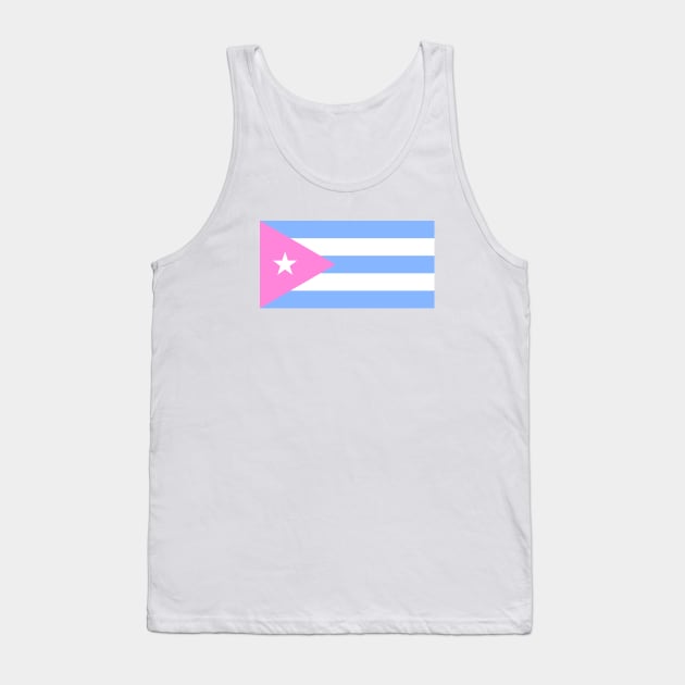 Cuba Flag Baby Pink Tank Top by lukassfr